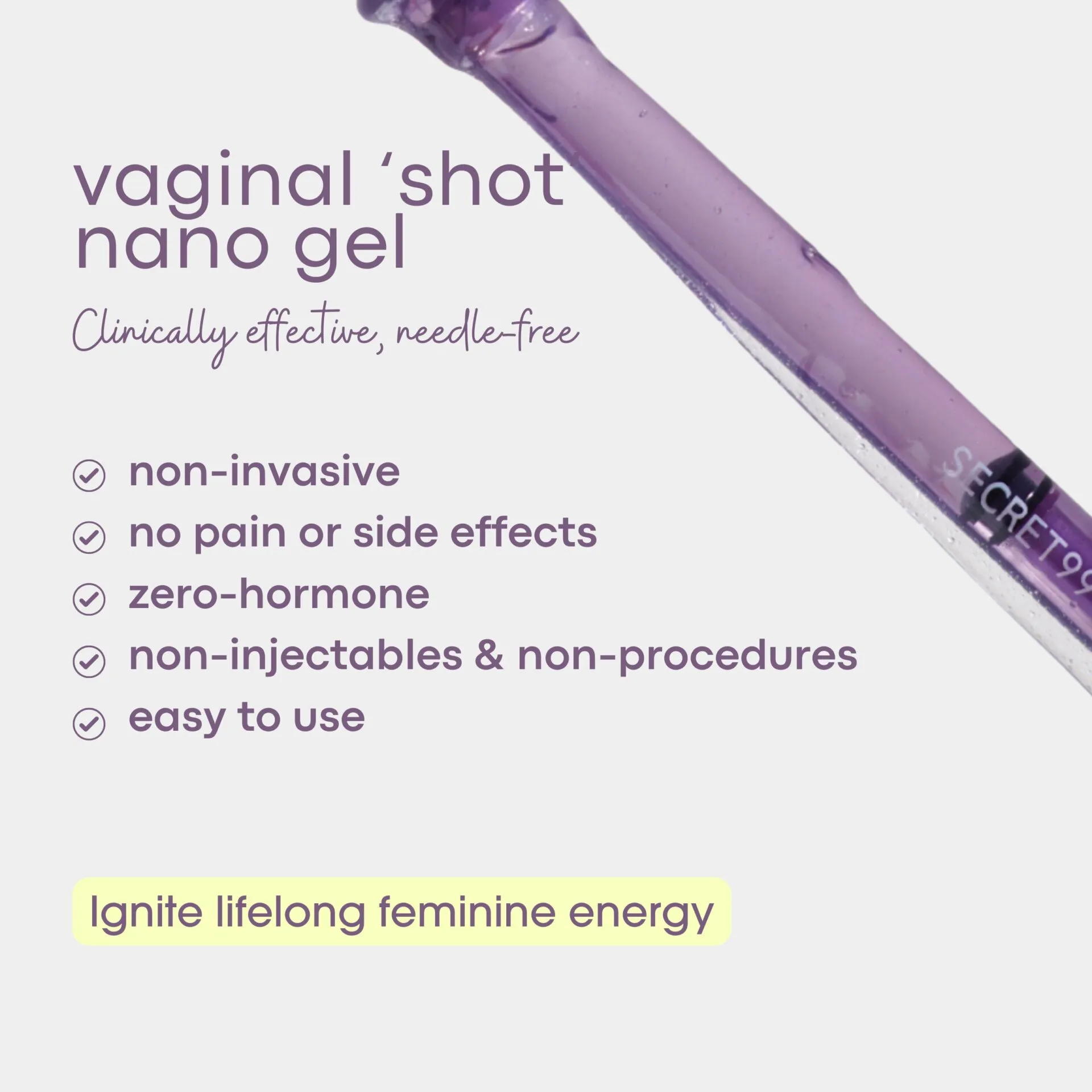 Secret99+ Feminine Wellness 'V shot' Nano Gel - Image 3